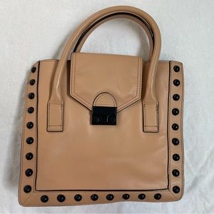 Loeffler Randall Handbag. Buttery soft leather - black studs